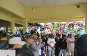 Ratusan Warga Sumberejo Kecamatan Donorojo kabupaten Jepara Gelar Aksi Penolakan Aktivitas Tambang Galian